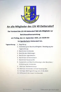 Einladung zur Wahlversammlung