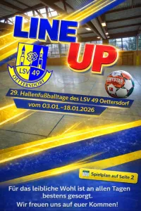 Hallenfußballtage des LSV 49 Oettersdorf starten