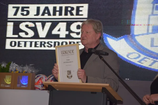 Festveranstaltung 75 Jahre LSV 49 Oettersdorf